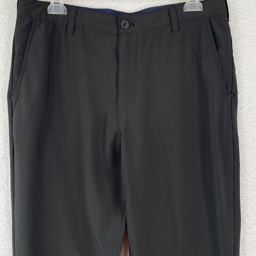 IZOD Golf Mens Black Performance Stretch Trousers Pants Size‎ 34x32